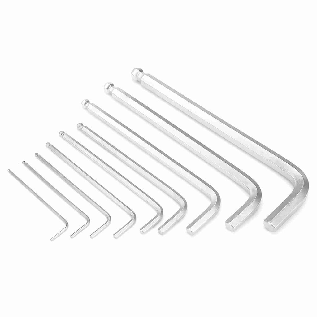 9PCS Kugelende Sechskantschlüssel L-Schlüssel Set Professionelles Reparaturset Handwerkzeug
