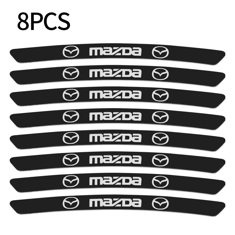 4pcs Aluminum Car Badge Wheel Hub Tire Rim Sticker Decor Auto Accessories For Mazda 3 CX3 CX4 CX5 CX7 CX8 CX9 Atenza Axela h7