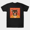 Herrsvart Tryckt T-shirt Mr Fox Utan Skärning Transferpapper Tryck Bomulls-T-shirt
