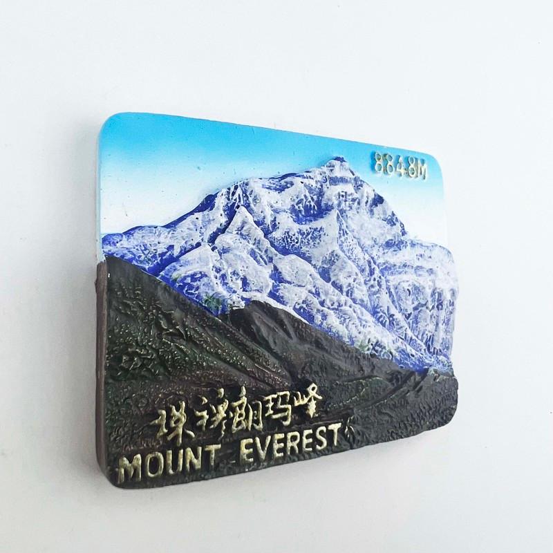 Tibet Kühlschrankmagnete Mount Everest Tourismus Souvenirs Reise Kühlschrankaufkleber Mount Qomolangma Magnetische Aufkleber Wohnkultur