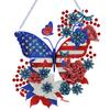 Acrylic Independence Day Butterfly 2D/Flat DIY Special Shape Hanging Diamond Art Kits Diamond Painting Set Wall Door Decoration