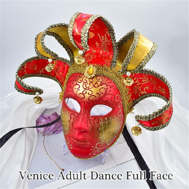 Narrenmaske Maskerade Maske Halloween Maske Party Maske Mardi Gras Maske Venezianische Komödienmaske für Karneval