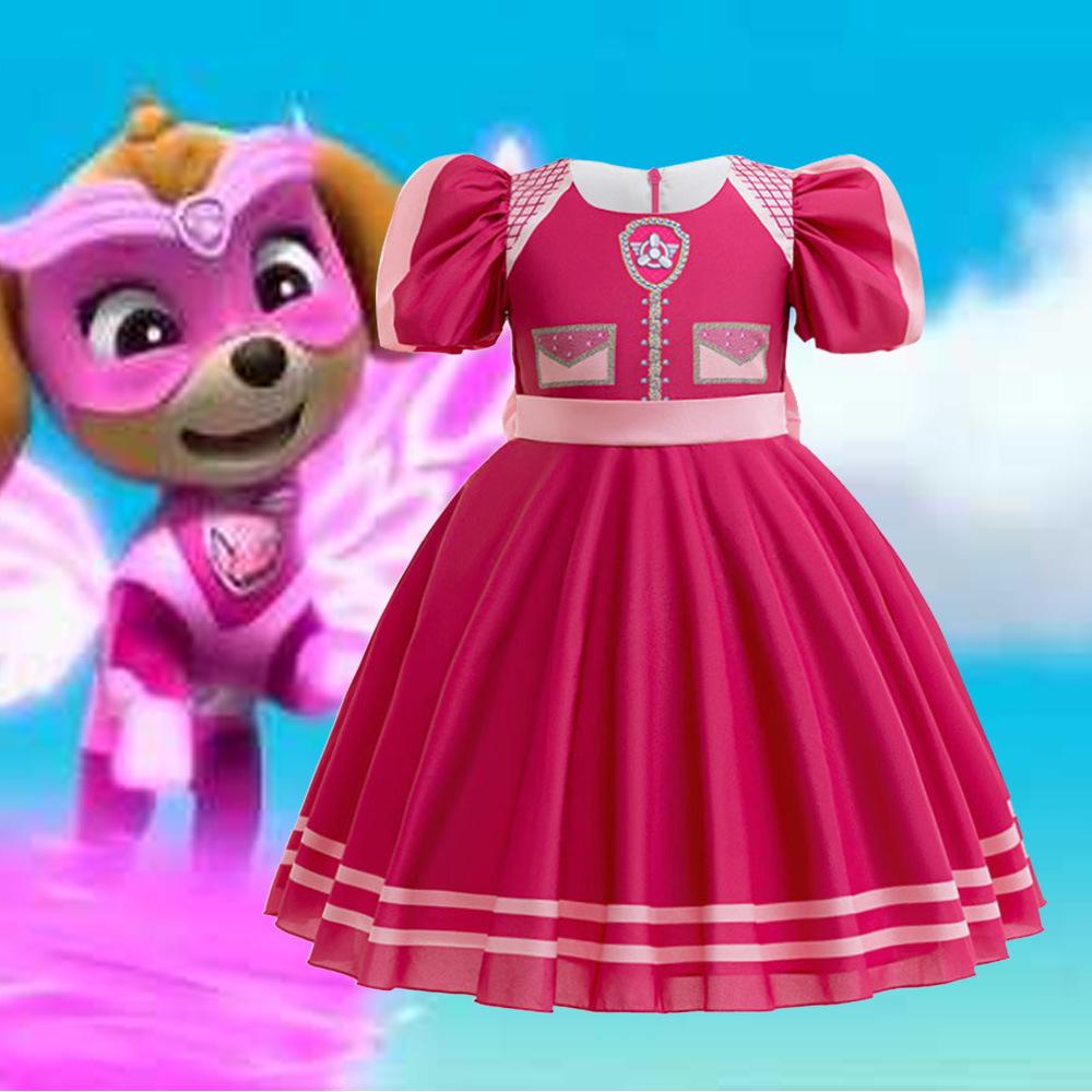 Paw Patrol Skye Princess Dress - Kids' Cosplay Costume with Puffy Skirt