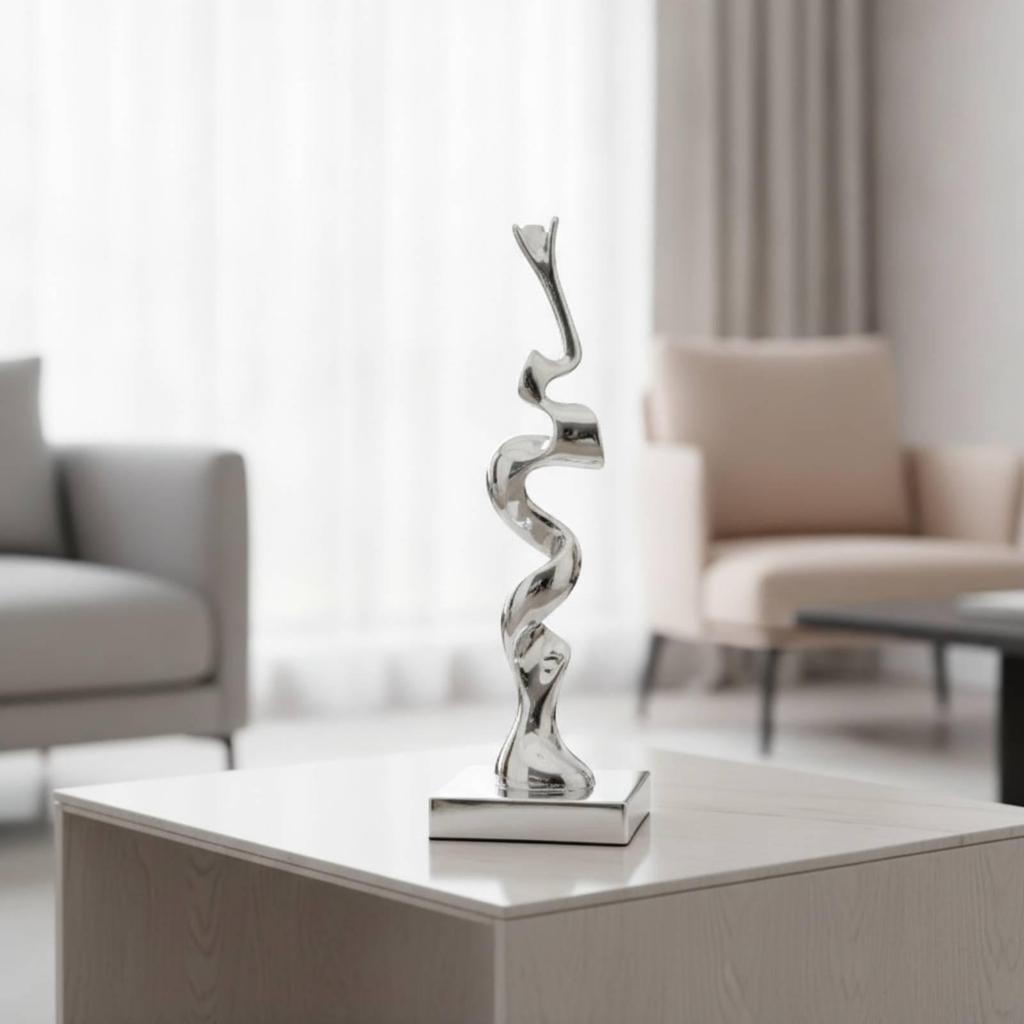 Abstract Sculpture Artistic Tabletop Ornament Elegant for Living Room, Bookshelf