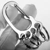 Stainless Steel Key Chain, Keychain Quick Release, Stainless Steel Keychain Carabiner with Multiple Rings