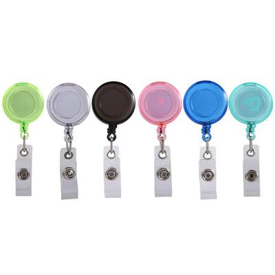 Clips Brustkarten-Ausweisclips Abzeichen-Aufroller Clip Einziehbarer Abzeichen-Aufroller Abzeichenhalter Ausweishalter