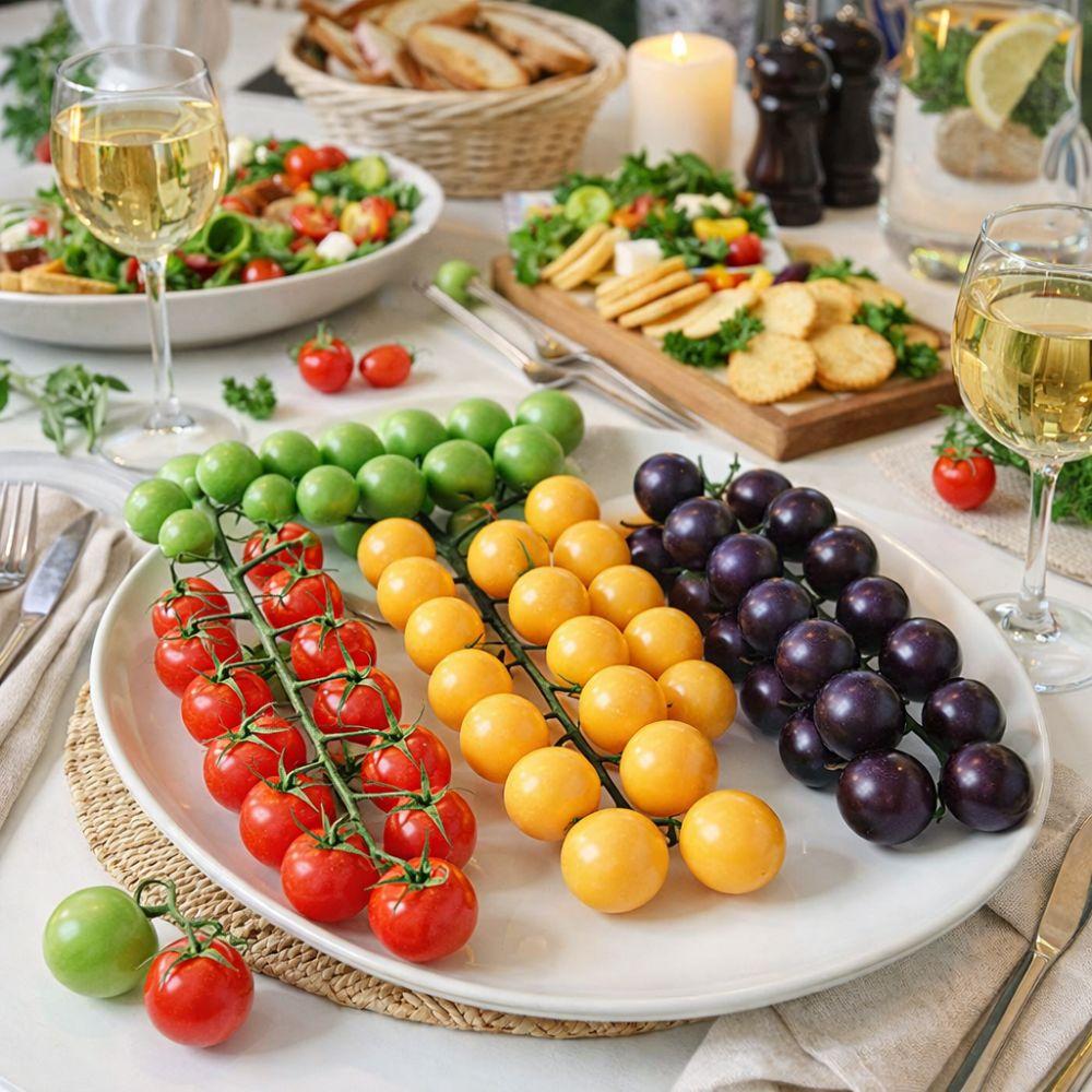 Foam Artificial Tomatoes String Hanging Fake Fruit Props  Photography Props