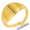 Personality Minimalism Open Adjustable Beads Ring Waterproof Stainless Steel Rings For Women Men Accessories Finger Jewelry Gift