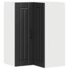 Wall Mounted Corner Cabinet LUCCA Black 57 X 57 X 80 Cm Particleboard