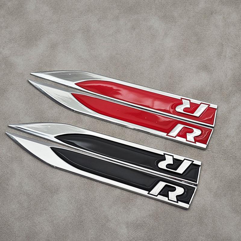 2db/szett 3D Fém Autó Sárvédő Oldalsó Matricák Embléma Jelvény Go-lf Polo Passat Jetta Kiegészítők