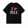 I Heart Hole Dorohedoro Anime Shirt Unisexs Clothing Wounisexs Casual Cotton Printed T Shirts Summer Streetwear Camisetas Tops Tee