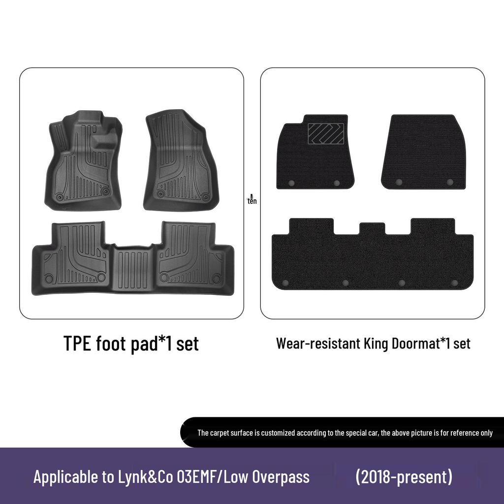 Eco-Friendly TPE All-Weather Floor Mats for Lynk & Co 03 EMF