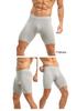 Men’s Sweat-Wicking Breathable Pure Cotton Boxer Briefs - Slim Fit Square Leg, Extended Length Underwear