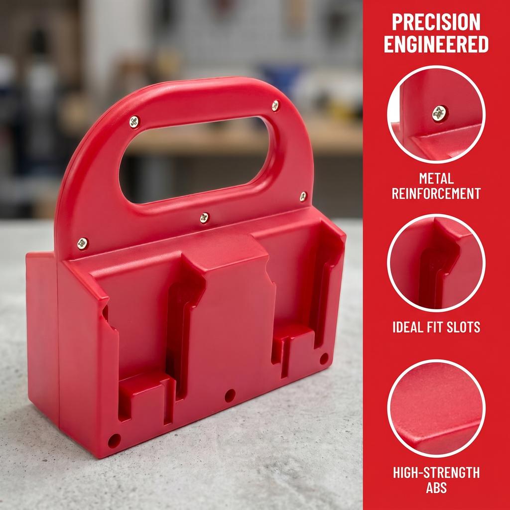 NEW Battery Holder Storage For Dewalt 11V For Milwaukee 18V For Makita 18V Li-ion Battery Portable Battery Holder with Handle