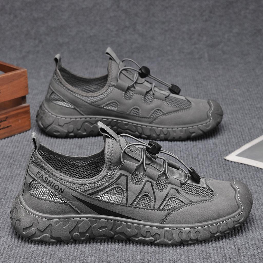 Labor Protection Men's Shoes for Summer New Style Breathable Hollow Mesh Shoes for Men's Non-slip Wear-resistant Sports Shoes