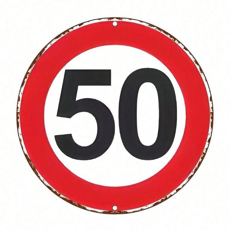 

Metal Poster Wall Art Vintage 50th Birthday Gift for Garage