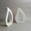 A Top Quality Waterdrop Ornament Silicone Mold DIY Hollow Water Droplet Candle Cup Holder Gypsum Plaster Concrete Mould UV Epoxy