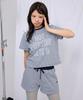 EEERRR Not Everyone Stripe Set-Up Short Pants (Skyblue)