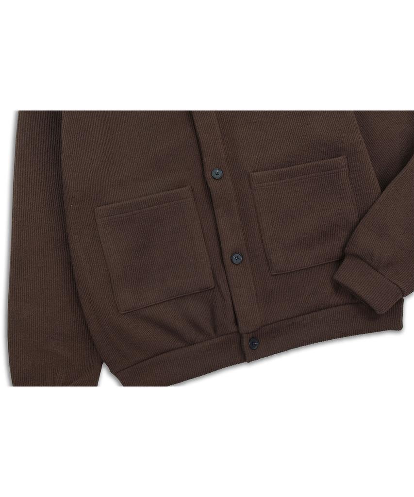 Bluff Knit Fleece Cardigan [Brown]