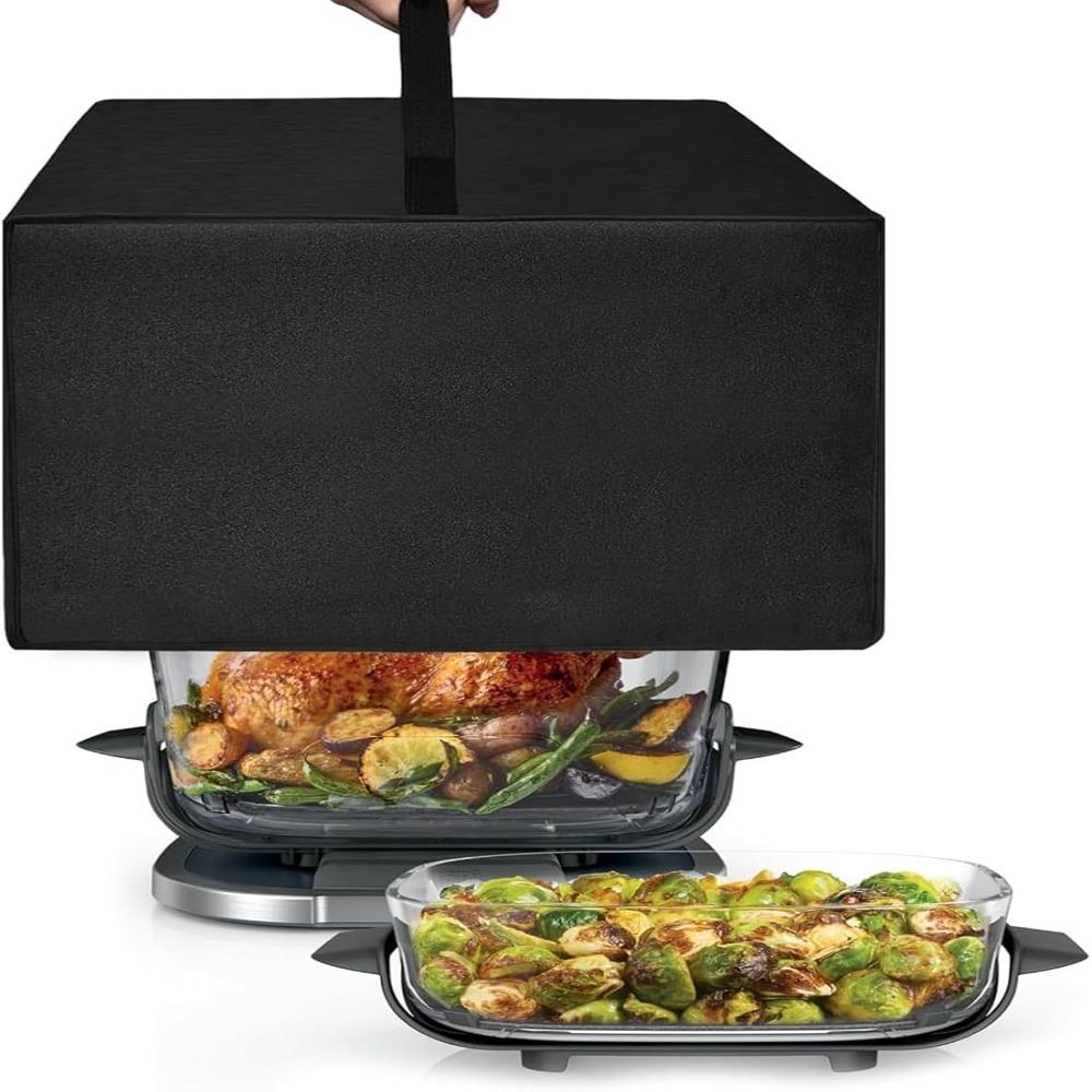 Reusable Espresso Machine Dust Cover Black Coffee Maker Cover Countertop Appliance Protection