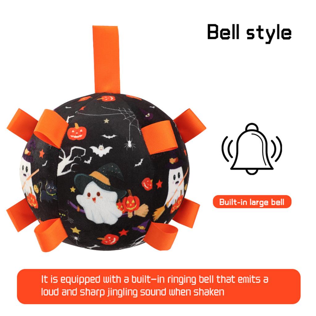 New Pet Bell Sound Toy Ball Dog Outdoor Interactive Training Play Football
