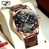 JINSHIDUN New Business and Leisure Men's Watch Tusso Multi -function Fully Automatic Mechanical Complex High -end Watch High -end Watch