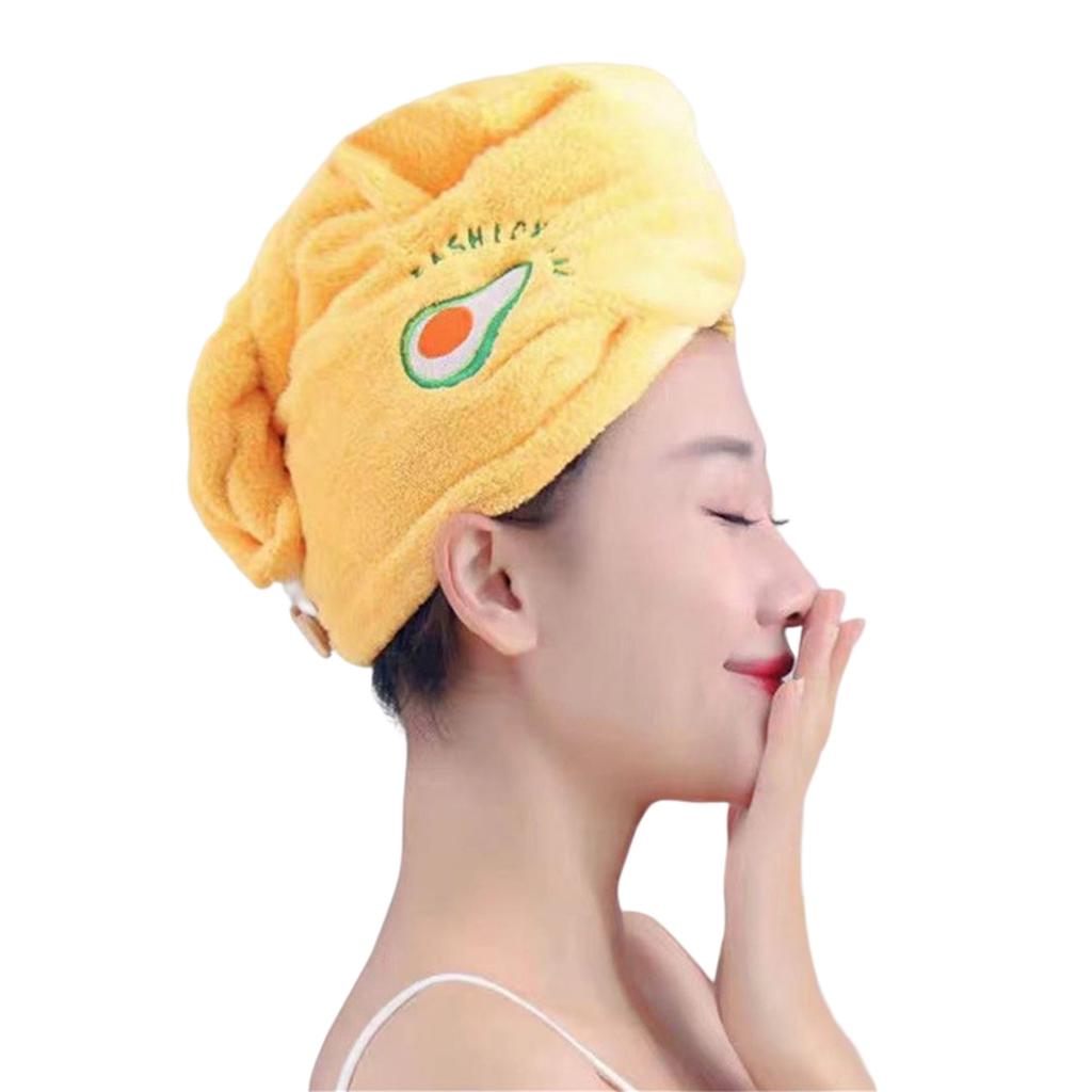 Coral Fleece Ladies Hair Towel Washable Hair Turban Wrap Drying Head Towels for Children and Women Wet Hair