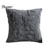 Anti-static Pillowcase Plush Jacquard Pillow Cover, 3D Embossed Solid Color Cushion Case, 17.7 x17.7 Inch Anti-Static Soft Throw Modern Cozy