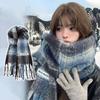 New Plaid Scarf Women Autumn And Winter Korean Style Fashion All-match Thick Warm Couple Neck Scarf
