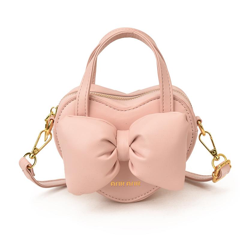 Mini Bag - Women's Heart-shaped Fashionable Princess Accessory Bag - Children's Single-shoulder Crossbody Bag