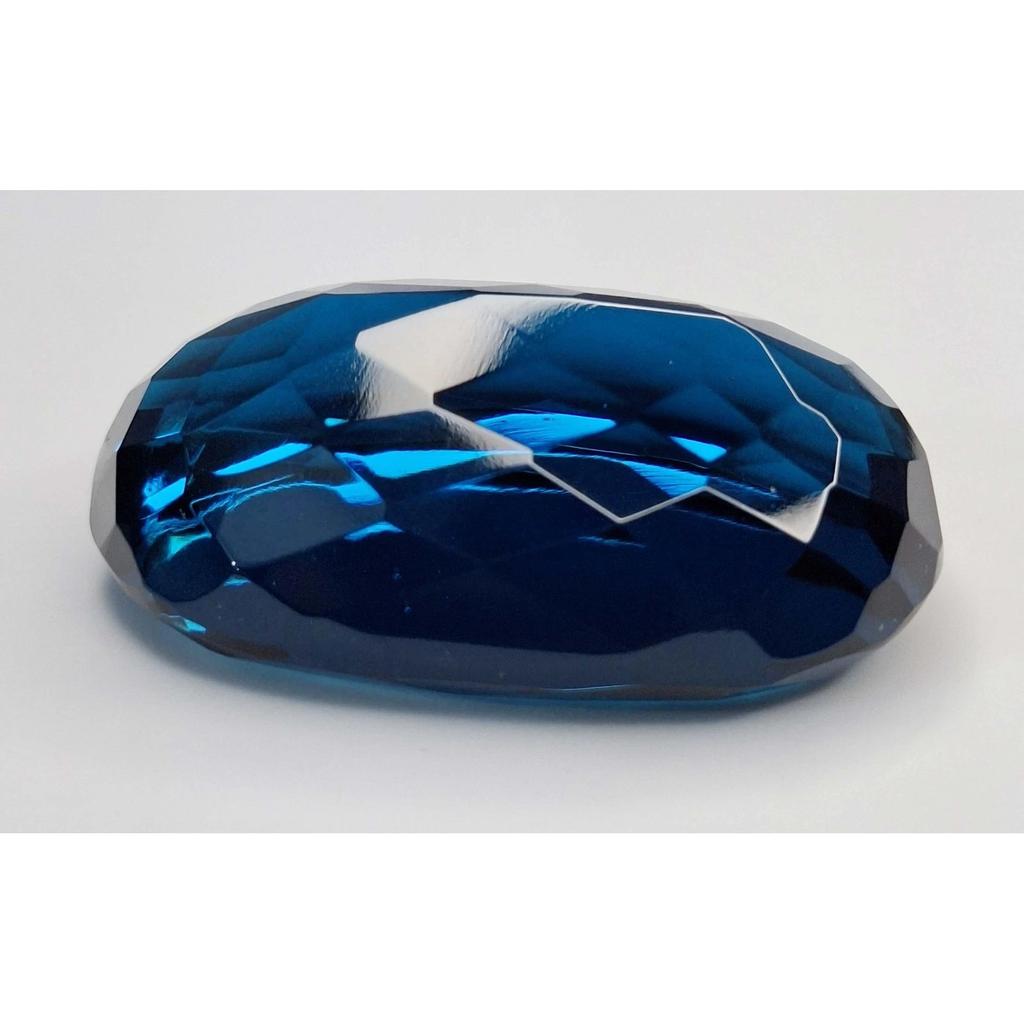 Blue Indicolite Tourmaline Lab Created 120-122 Ct Oval Cut Stunning Gemstone