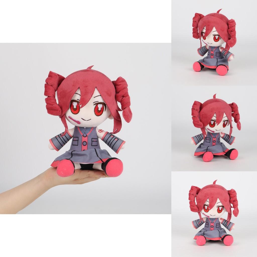 Kasane Teto Plush Toy With Short Pile Fabric Soft Stuffed Doll For Collectors