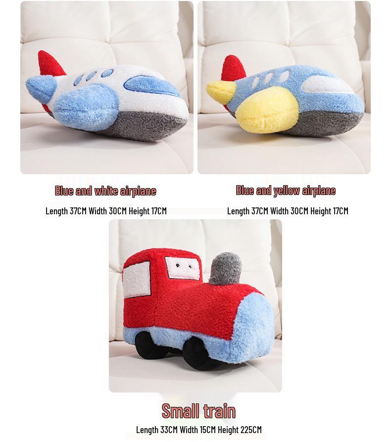 Adorable Car Doll Plush Pillow Toy for Children's Room Decor and Gifts