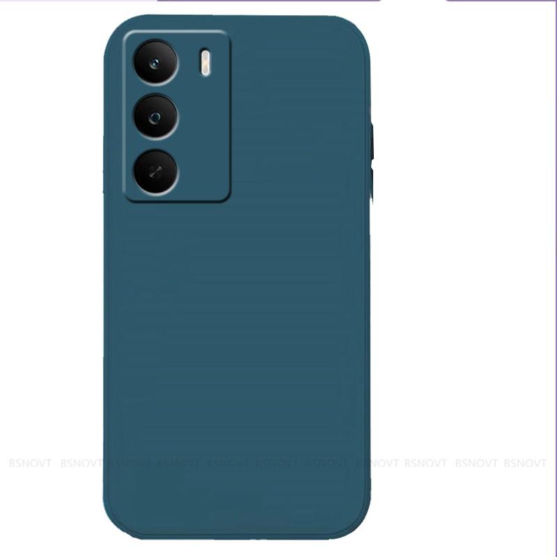 

Для Realme C71 Чехол Крышка OPPO Realme C71 Capas Новый Задний Бампер Ударопрочный Оригинальный Жидкий Силикон Fundas Realme C71 Мягкий Чехол Realme C71 синий