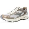 Mizuno Racer S Cushioning Slip Resistant Abrasion Resistant Breathable Low top Training Running Shoes Unisex Gray White D1GH223516