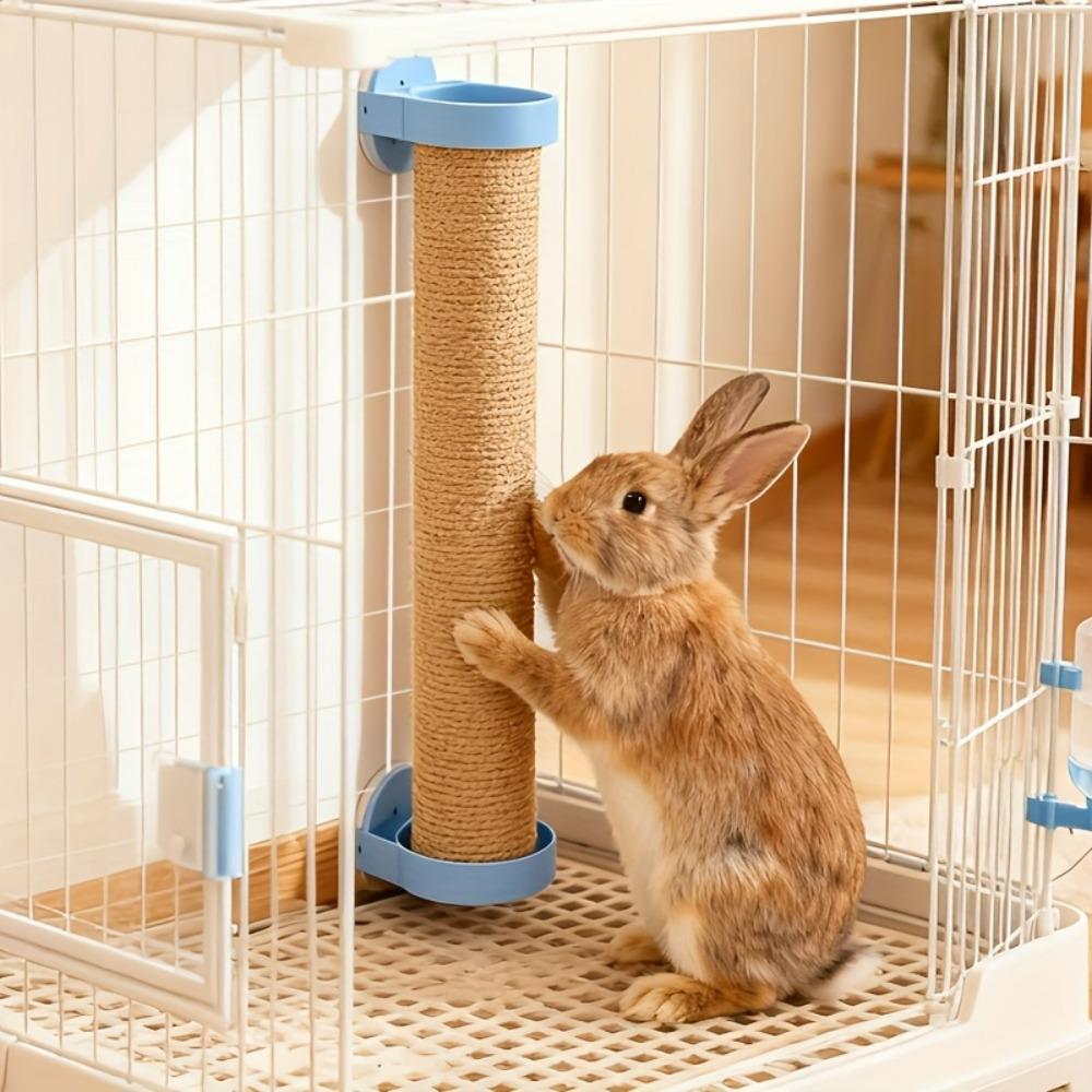 Natürlicher Sisal-Kaninchen-Kratzbaum, verstellbarer Winkel-Kratzpfosten, interaktives Kletterspielzeug für Kaninchen Katzen