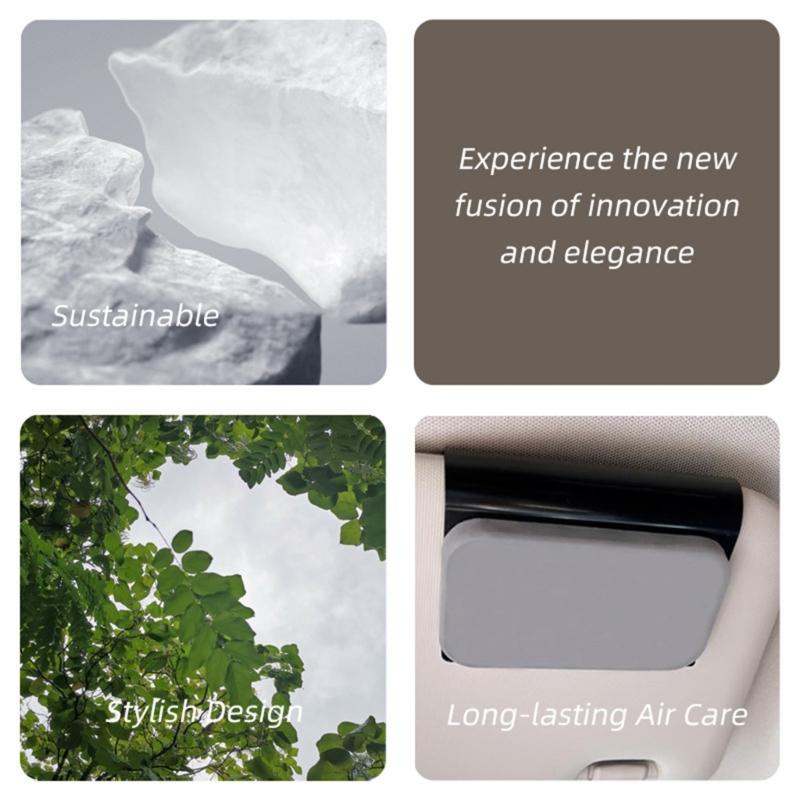 Easy Installation Clip On Air Deodorizer with Metal Clip Vehicle Visors Mounted Release Scents Universal Air Freshener