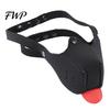 Puppy Mask for Women Neoprene Tongue Mask, Adjustable Muzzle Mouth Gag Couples, Elastic Breathable Hood Dog Role Play, BDSM Sex Toy Men Play Equipment