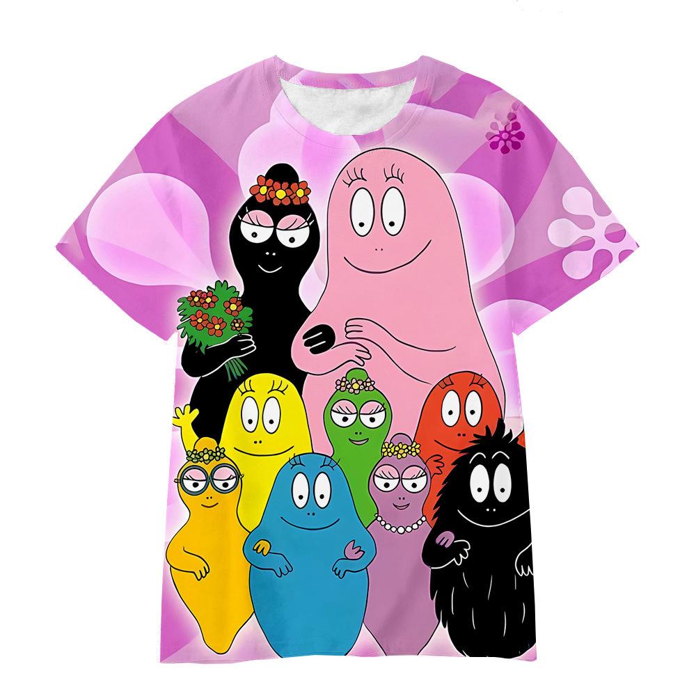 

Cute Baba Papa Cartoon Anime 3D Digital Printed Children s T-shirt Casual Fashion Comfortable Soft Cartoon Loose T-shirt 120
