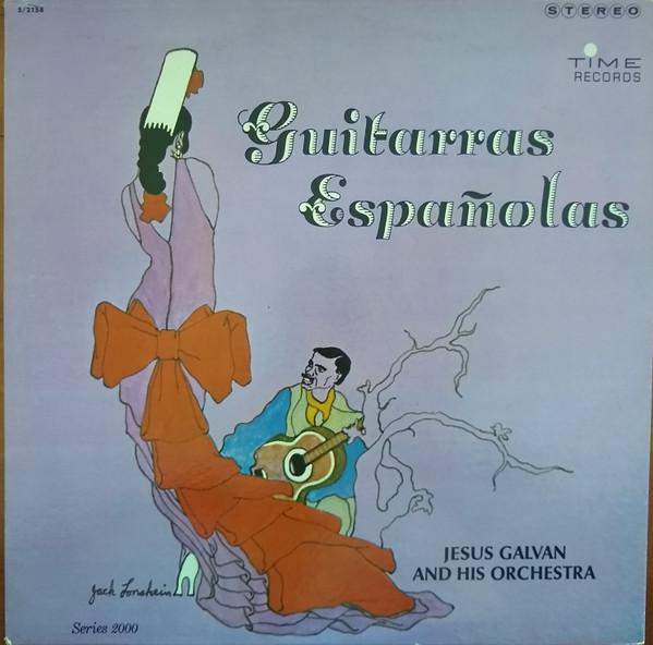 LP Record JESUS GALVAN & HIS ORCHESTRA - Guitarras Espanolas S2158 TIME 1964 US World Music Used