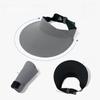 Summer Sun Protection Hat With Wide Brim And Foldable Design For Outdoor Women