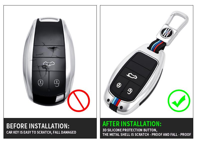 High-End Zinc Alloy Key Case for Bentley Flying Spur, Continental GT, and Bentayga PHEV
