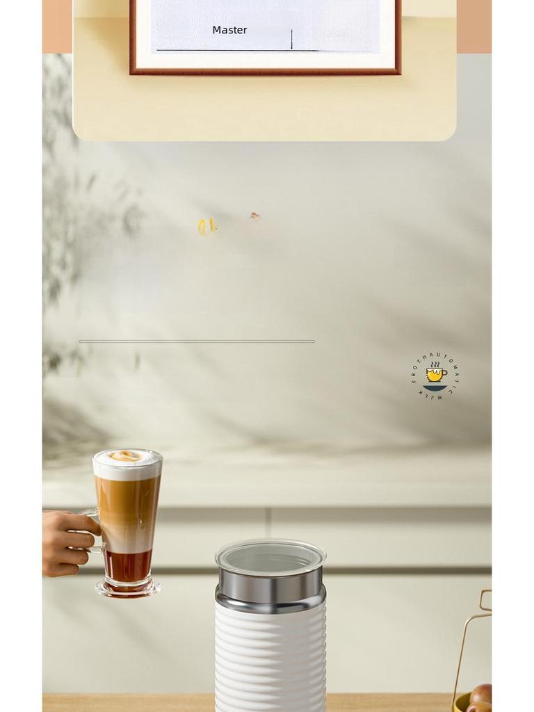 Automatisk elektrisk melkeskummer for varm og kald kaffe, latte art og husholdningsbruk