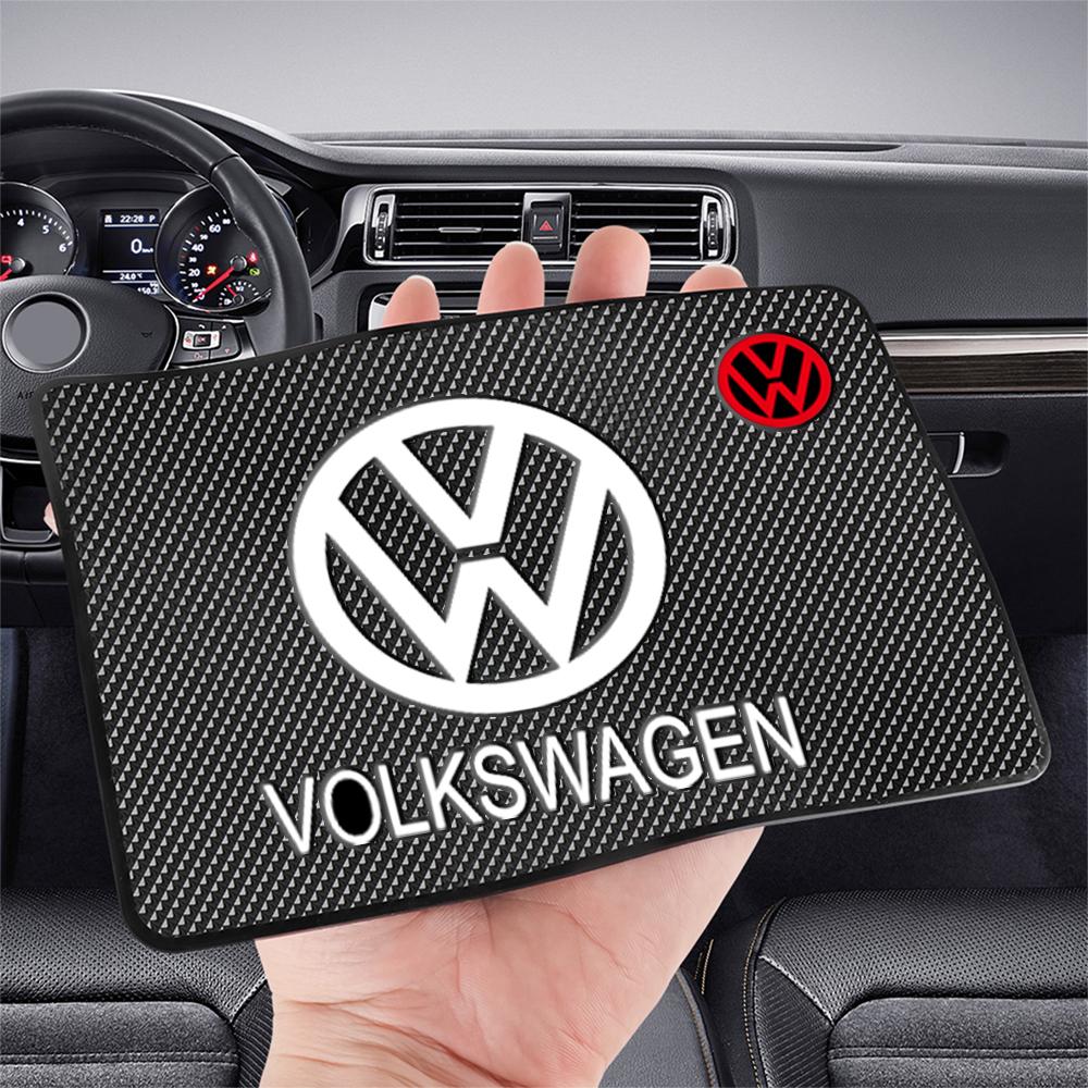 For VW Golf 6 Beetle GTI Tiguan Volkswagen GTI Jetta Bora Silicone Car Dashboard GPS Phone Toy Ornament Anti Slip Mat Valve Cap