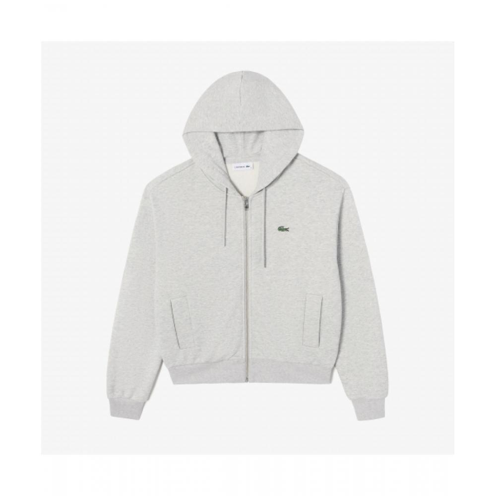 

LacoSTe Women S Hoodie Zip Up T ShirT [melange Gray]
