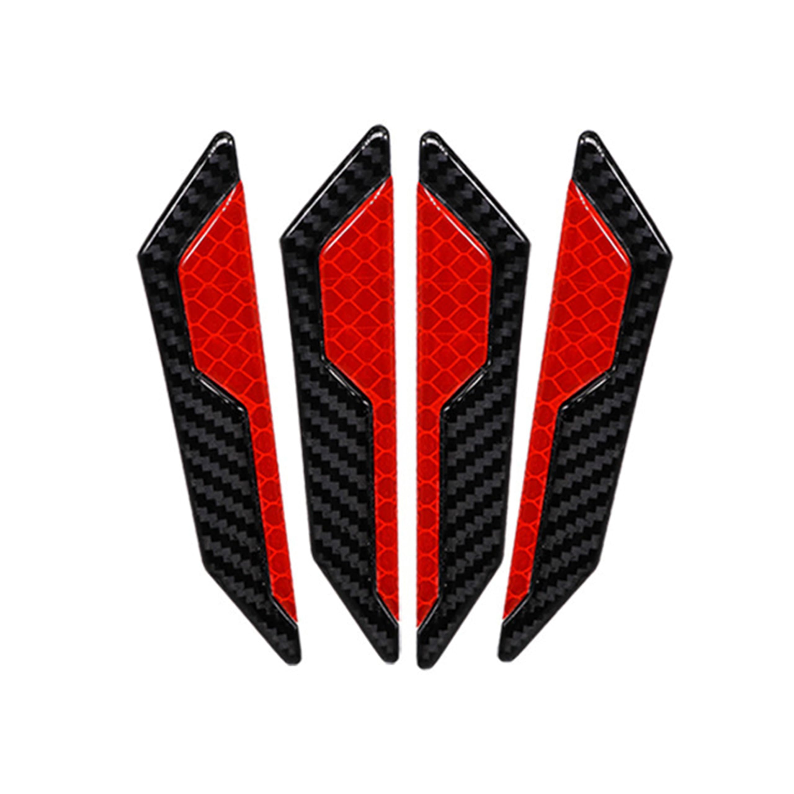 

Углеродная Светоотражающая Наклейка Защитный Набор для Авто Защита Двери Защита Двери Авто Защита Края Двери красный