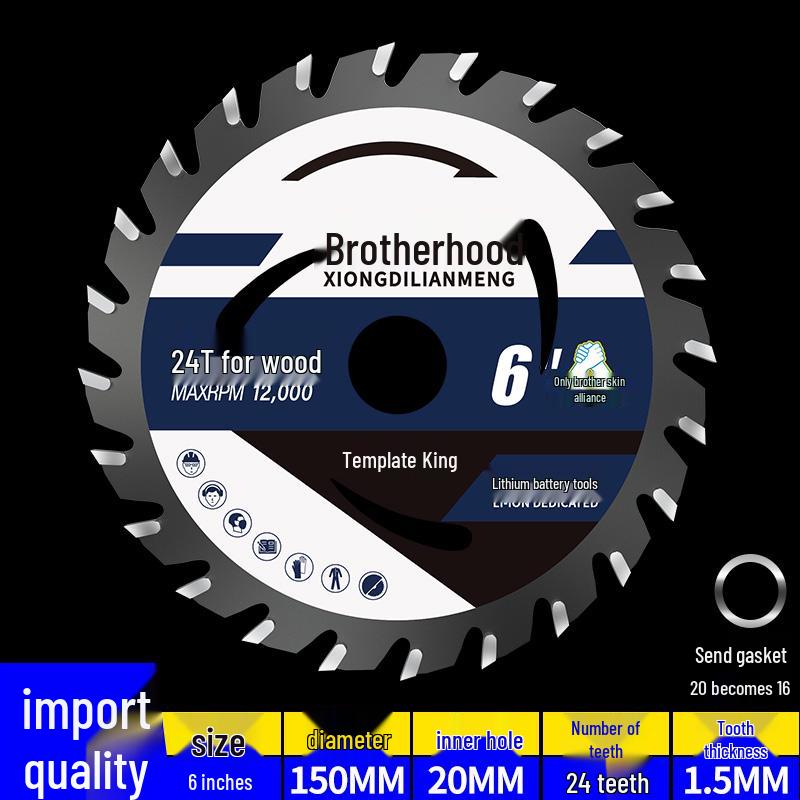 Imported Hard Alloy Circular Saw Blade for Wood and Table Saws
