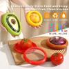 4Pcs Set Fruit Preservation Box Silicone Film Food Box Sealed Mini Refrigerator for Storage Vegetable Avocado Lemon Storage Box