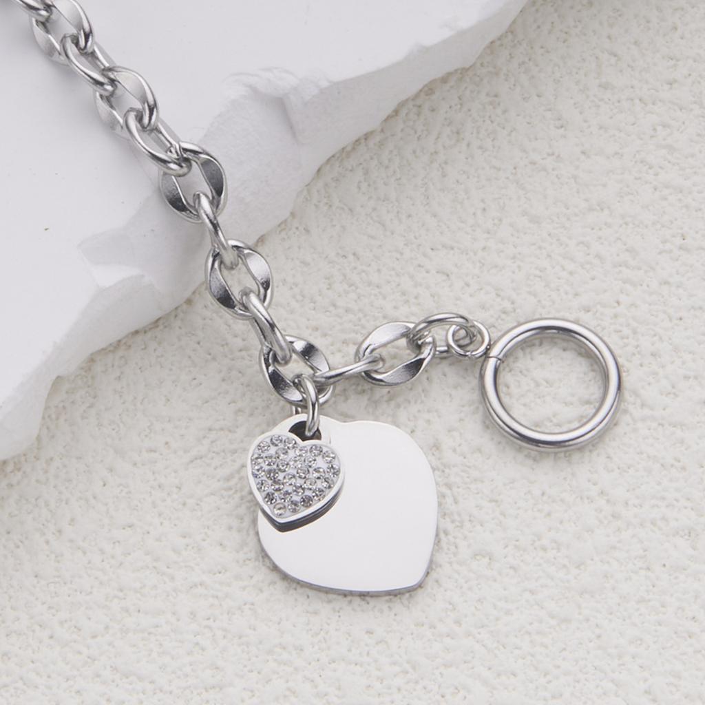 Mode Liebe Edelstahl Schmuck Personalisierter Ot Verschluss High-End Titanstahl Armband