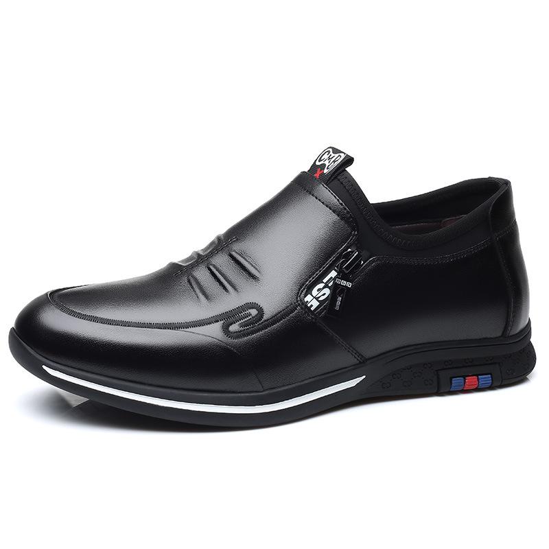 

Men s casual leather shoes men s fashion cowhide loafers non-slip one-pedal men s shoes 2025 direct sales shoes 44
